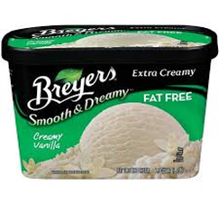 Breyers Fat Free Creamy Vanilla Ice Cream