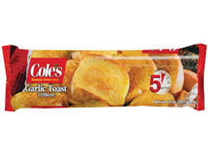 Coles Cheese Garlic Toast