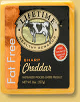 Lifetime Healthy Rewards Gluten Free Sharp Cheddar,	 8oz.