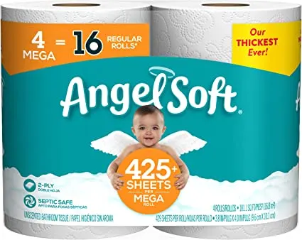 Angel Soft Bath TIssue (4pack)