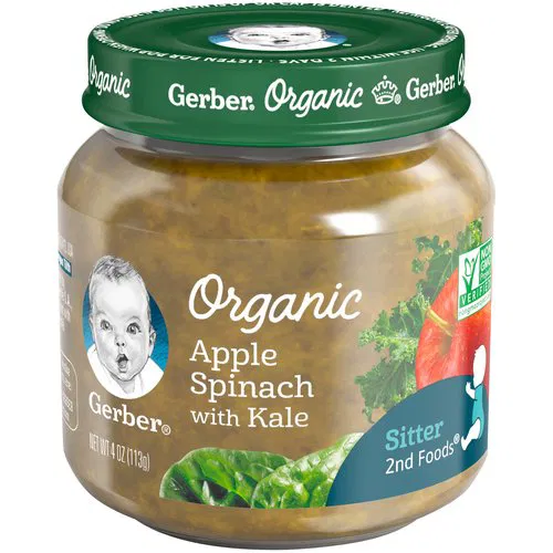Gerber Organic Spinach Apple with Kale 1 oz